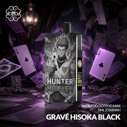 Pack DotPod Max V1.5 5ml 2100mAh Gravé Hisoka Black - Dotmod