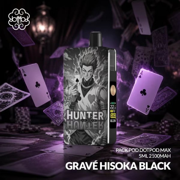 Pack DotPod Max V1.5 5ml 2100mAh Gravé Hisoka Black - Dotmod