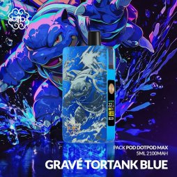 Pack DotPod Max V1.5 5ml 2100mAh Gravé Tortank Blue - Dotmod