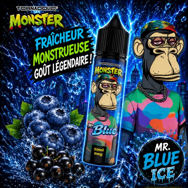 Mr Blue (Blueberry Blackcurrant) 0mg 50ml - Monster by Tornadoliq
