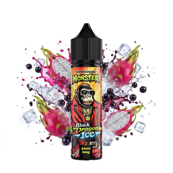 Black Dragon Ice (Blackcurrant Dragon Fruit Ice) 0mg 50ml - Monster by Tornadoliq
