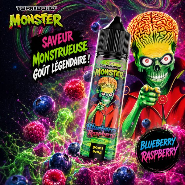 Blueberry Raspberry 0mg 50ml - Monster by Tornadoliq