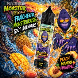 Peach Mango Pineapple 0mg 50ml - Monster by Tornadoliq
