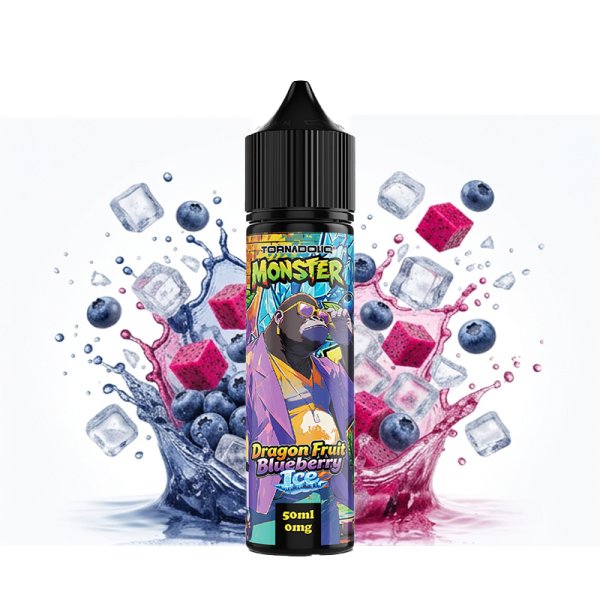 Dragon Fruit Blueberry Ice 0mg 50ml - Monster by Tornadoliq