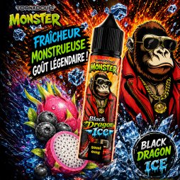 Black Dragon Ice (Blackcurrant Dragon Fruit Ice) 0mg 50ml - Monster by Tornadoliq