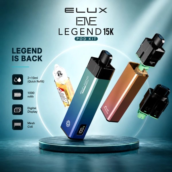 [Sample] Kit ENE Legend 15k 1000mAh 2+10ml / 2% - Elux