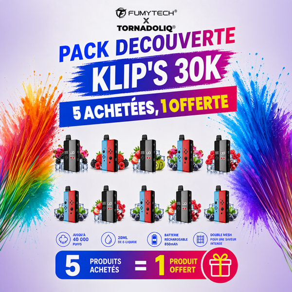 Klip's 30K Discovery Pack - Fumytech x Tornadoliq