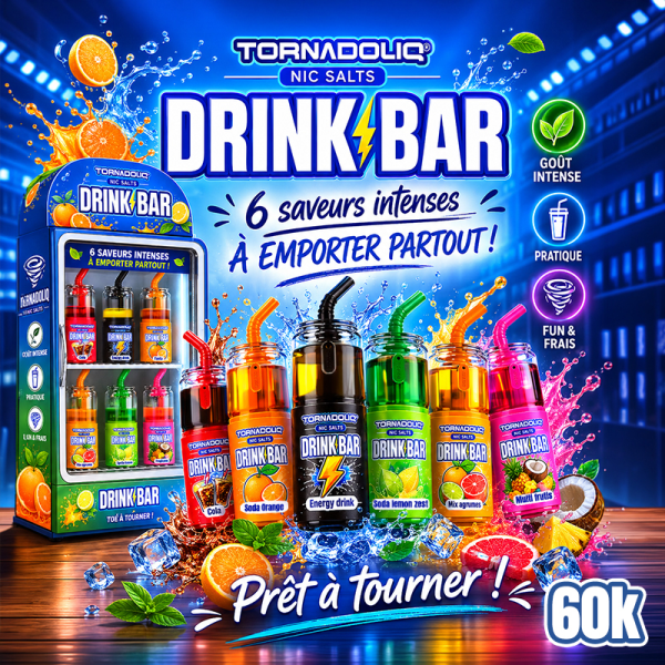 Drink Bar 60K 800mAh 25ml / 2% - Tornadoliq
