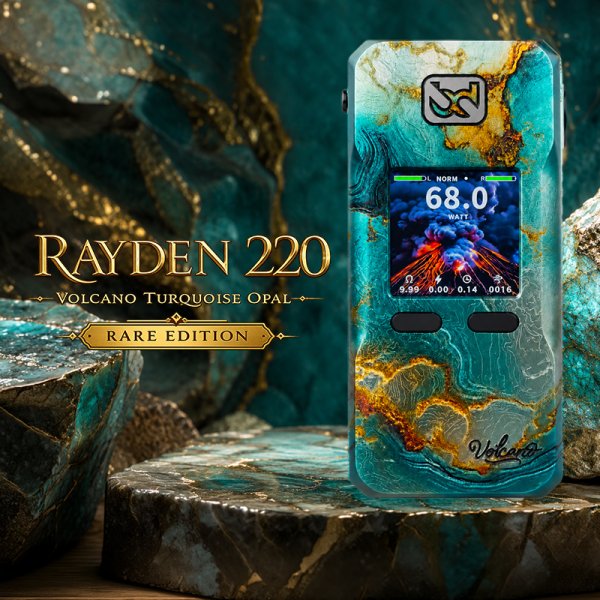 Mod Rayden 220 Volcano Turquoise Opal Limited Edition 3000pcs - BD Vape