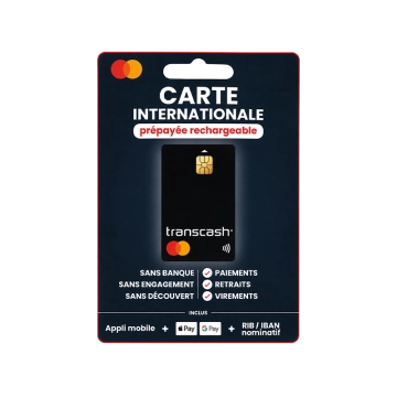 1 Rechargeable International Prepaid Card - Transcash