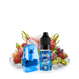 Cartouche Pluffy Remplissable + 1 E-liquide 10ml 18mg (1pc) - Liquideo