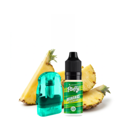 Cartouche Pluffy Remplissable + 1 E-liquide 10ml 18mg (1pc) - Liquideo