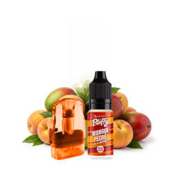 Refillable Pluffy Cartridge + 1 E-liquid 10ml 18mg (1pc) - Liquideo