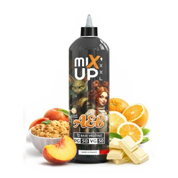 A&B 0mg 1L - Les jus du chat perché X MIX’UP XXL