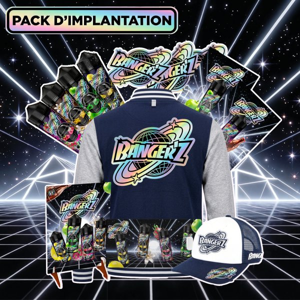 Pack d'implantation 0mg 100ml (24pcs 100ml) - Banger'z