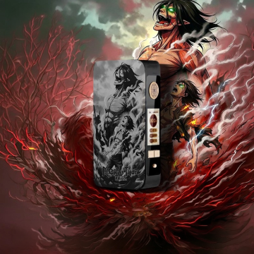 Mod dotBox 220 V2 220W 2x18650 Gravé Attack On Titan Black - Dotmod