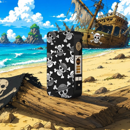 Mod dotBox V2 220W 2x18650 Black Engraved Mugiwara - Dotmod
