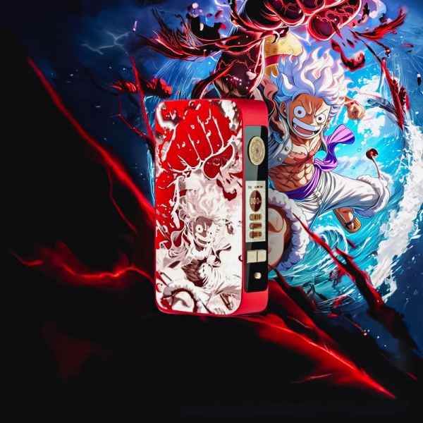 Mod dotBox V2 220W 2x18650 Red Engraved Luffy - Dotmod