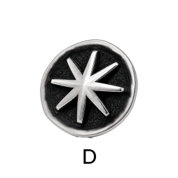 Emblem in 925 Sterling Silver - Thunder Cloud
