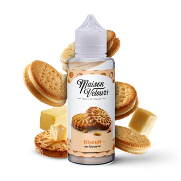 Biscuit au Beurre 0mg 100ml - Maison Velours