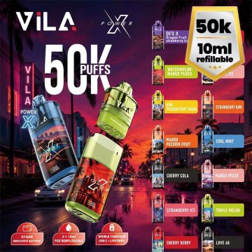 XPower 50K + 2 E-liquides 850mAh 10ml / 20mg - Vila