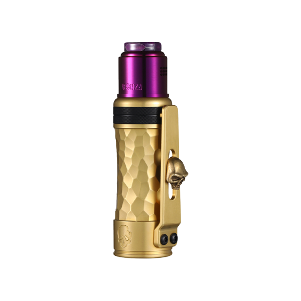 Mech Bonza Pro Kit Hammered Brass + Purple - Thunder Cloud x Vaping Bogan