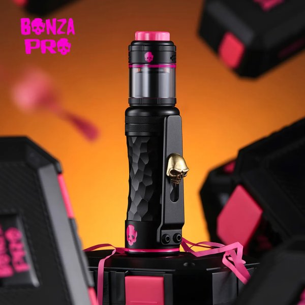 Kit Meca Bonza Pro Limited Edition Pink Black - Thunder Cloud x Vaping Bogan