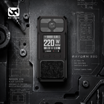 Mod Rayden 220 Full Black - BD Vape