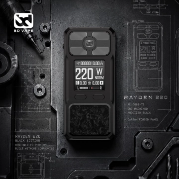 Mod Rayden 220 Full Black - BD Vape