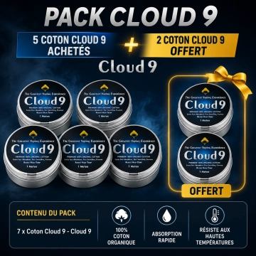 5 Coton Cloud 9 Purchased, 2 Coton Cloud 9 Free - Cloud 9