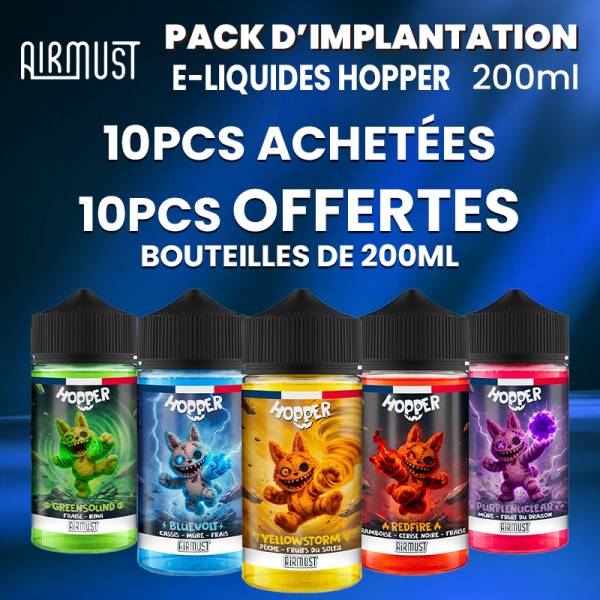 0mg 200ml Implantation Pack (20pcs) - Hopper by Airmust