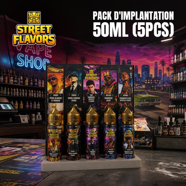 Pack d'Implantation Street Flavors 50ml (5pcs) - Tribal Force