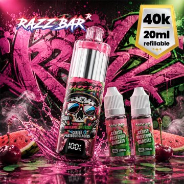 Pack 40K+ 850mAh 20ml / 2% - RazzBar