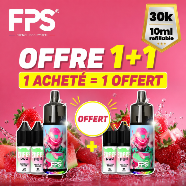 1 Tank 30k Purchased, 1 Free 1000mAh 10ml / 2% - FPS [Offer]