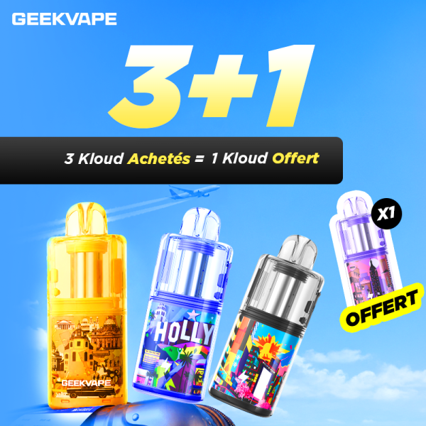 3 Packs Pod Kloud Achetés, 1 Pack Pod Kloud Offert - Geekvape [Offre]