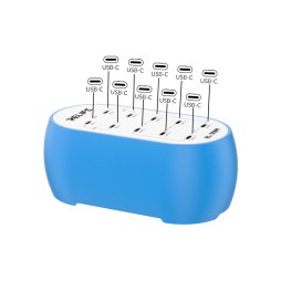 RL-309M 72W 10-Port USB-C Charging Station - Relife