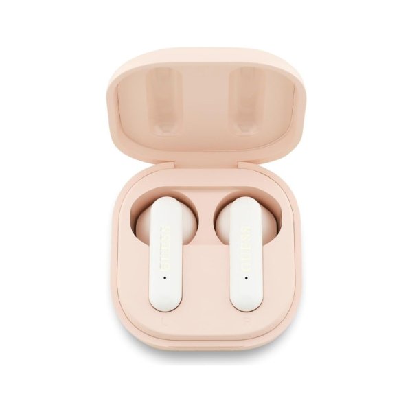 Pink Metallic Emblem TWS Bluetooth Earbuds - Guess
