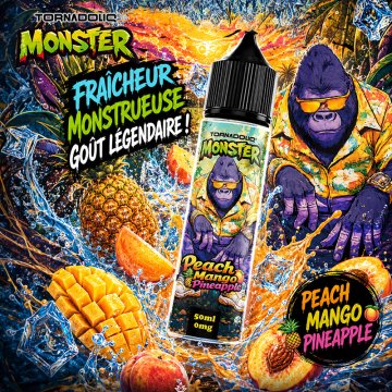 Peach Mango Pineapple 0mg 50ml - Monster by Tornadoliq
