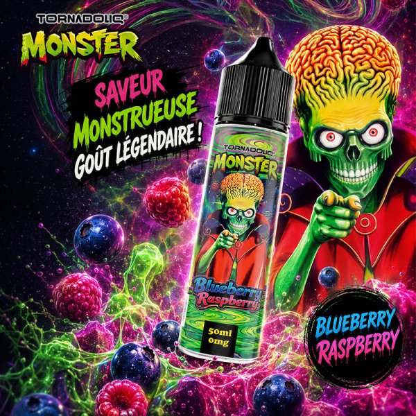 Blueberry Raspberry 0mg 50ml - Monster by Tornadoliq