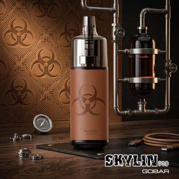 Skylin Empty Fillable Tornado Pod Lion Leather Orange - Gobar