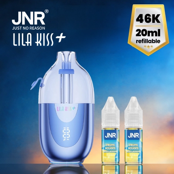 Lila Kiss 46k+ + 2 E-liquides 1000mAh 20ml / 2% - JNR