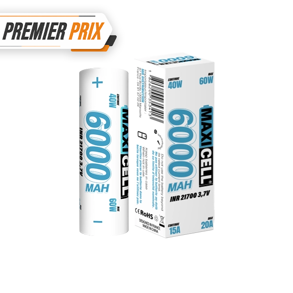 Accu 21700 20A 6000mAh - Maxi Cell