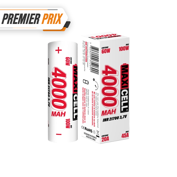 Battery 21700 45A 4000mAh - Maxi Cell