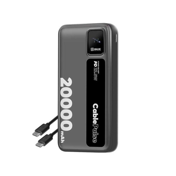 Powerbank 20 000mAh 22.5W USB-C + Lightning - OBAL-ME