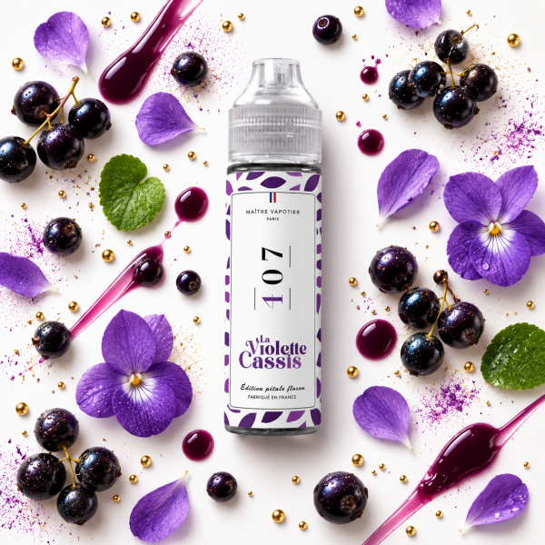 N°407 La Cassis Violette 0mg 50ml - Maître Vapotier