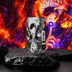 Mod dotBox V2 220W 2x18650 Gunmetal Engraved Gojo - Dotmod