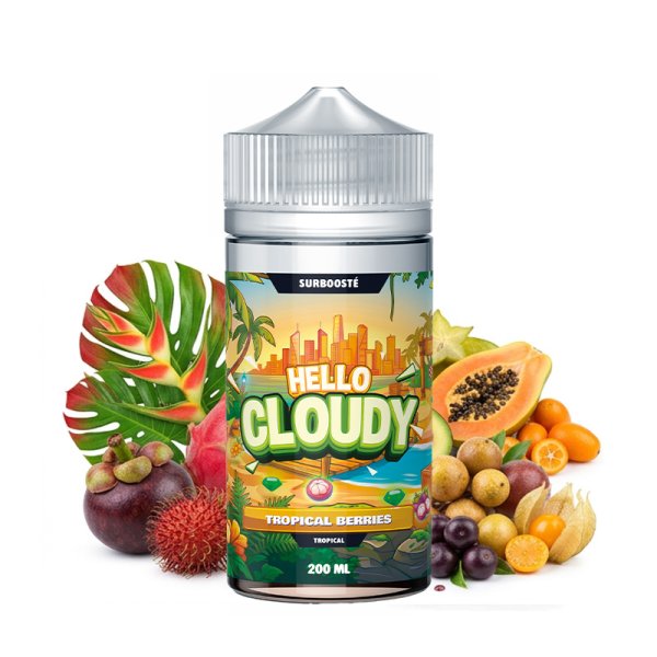 Tropical Berries 0mg 200ml - Hello Cloudy