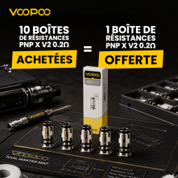 10 Boîtes de Résistances PnP X V2 0.2Ω Achetées, 1 Boîte de Résistances PnP X V2 0.2Ω Offerte (5pcs) - Voopoo [Offre]