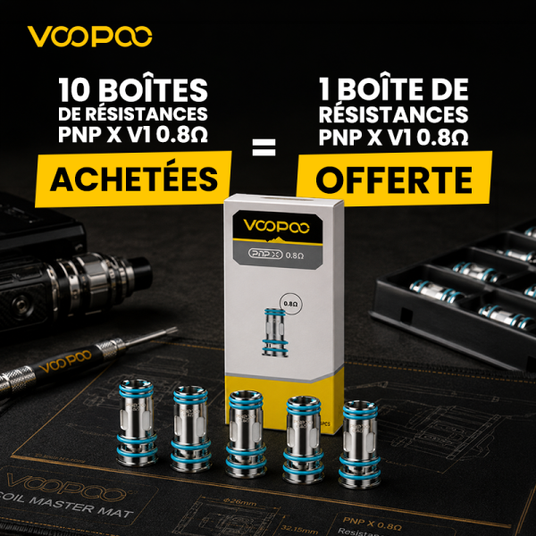Buy 10 Boxes of PnP X V1 0.8Ω Coils, Get 1 Box of PnP X V1 0.8Ω Coils Free (5pcs) – Voopoo