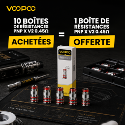 10 Boîtes de Résistances PnP X V2 0.45Ω Achetées, 1 Boîte de Résistances PnP X V2 0.45Ω Offerte (5pcs) - Voopoo [Offre]